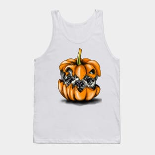 Halloween Pumpkin Pug Tank Top